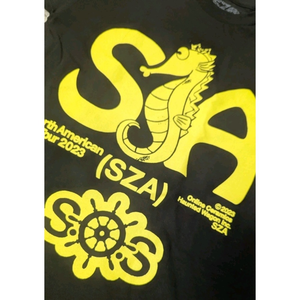SZA SOS Tour Merch 2023 Authentic Black Shirt Men's Medium